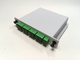 Wkładanie karty kasetowej Optyczny rozdzielacz PLC, rozdzielacz światłowodowy 1X8 SCAPC